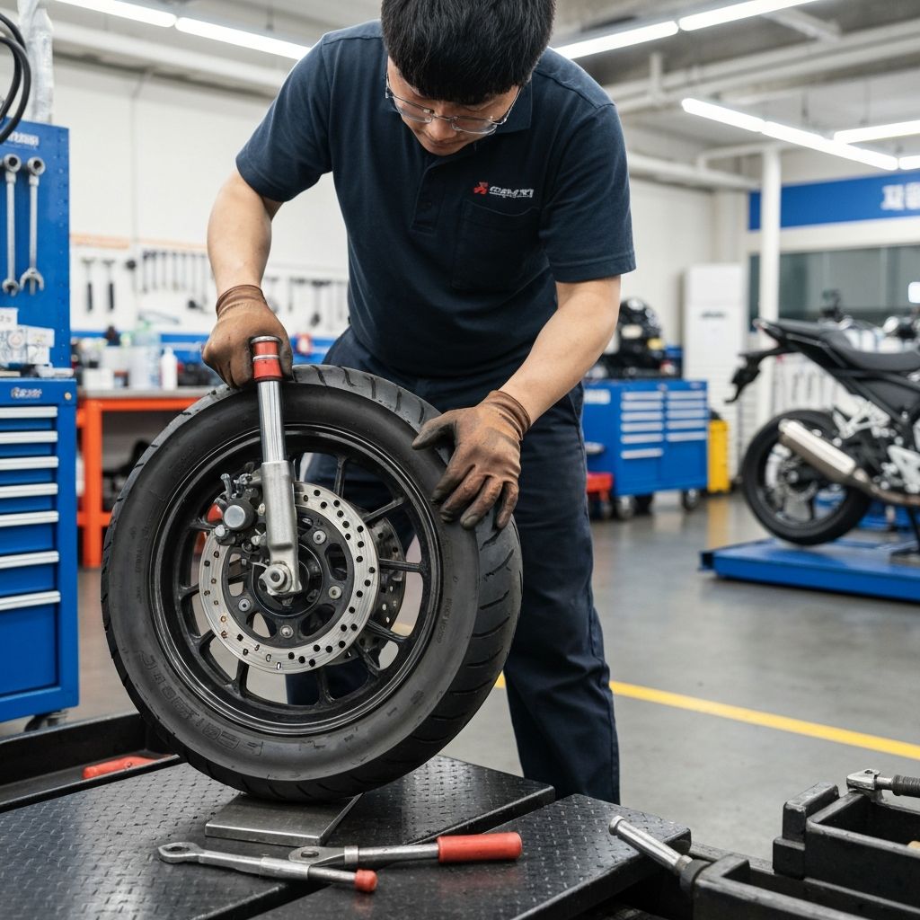 오토바이 타이어 교체 서비스